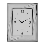 Sveglia argento lucido e satinato VALENTI 52036 3ORL - orologio