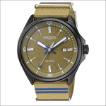 Orologio VAGARY uomo acciaio con quadrante oliva e cinturino khaki