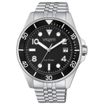 Orologio Uomo Vagary Aqua39 VD5-015-51 con cinturino in acciaio inox e quadrante nero
