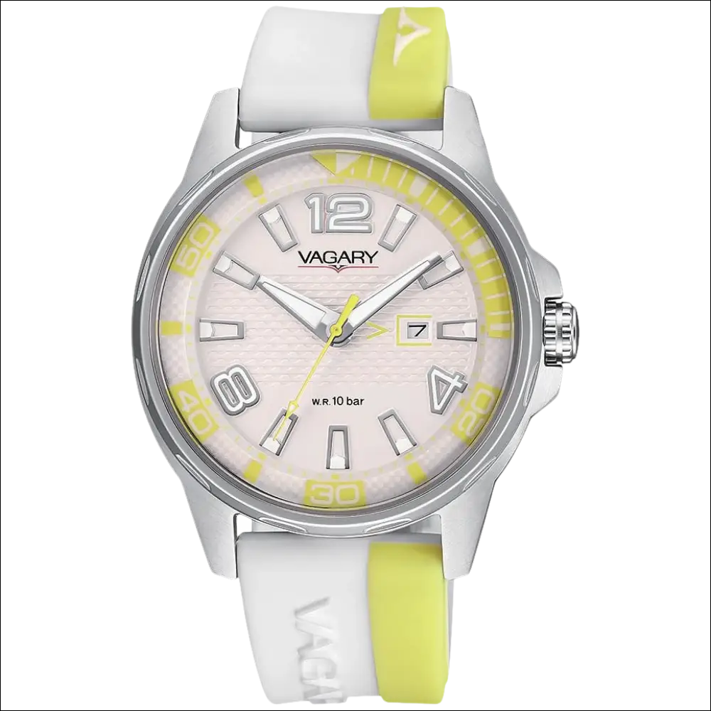 Orologio VAGARY Quartz collezione boy IH3-217-12 con dettagli gialli elegante
