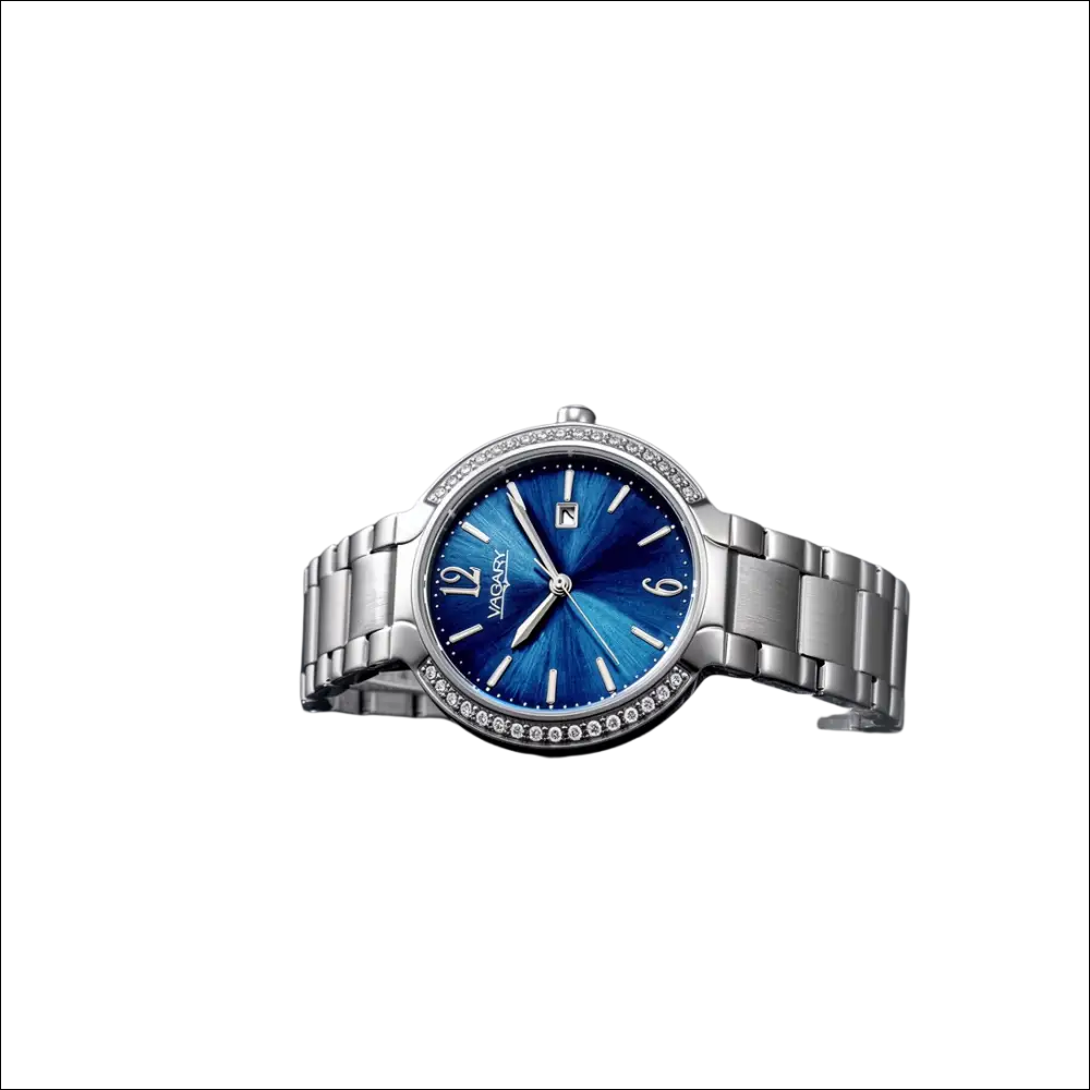 Orologio Vagary Donna Flair IU3-011-71 argento con quadrante blu e cristalli