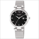 Orologio da donna Vagary Flair IU2-812-51 in acciaio, maglia silver, quadrante nero