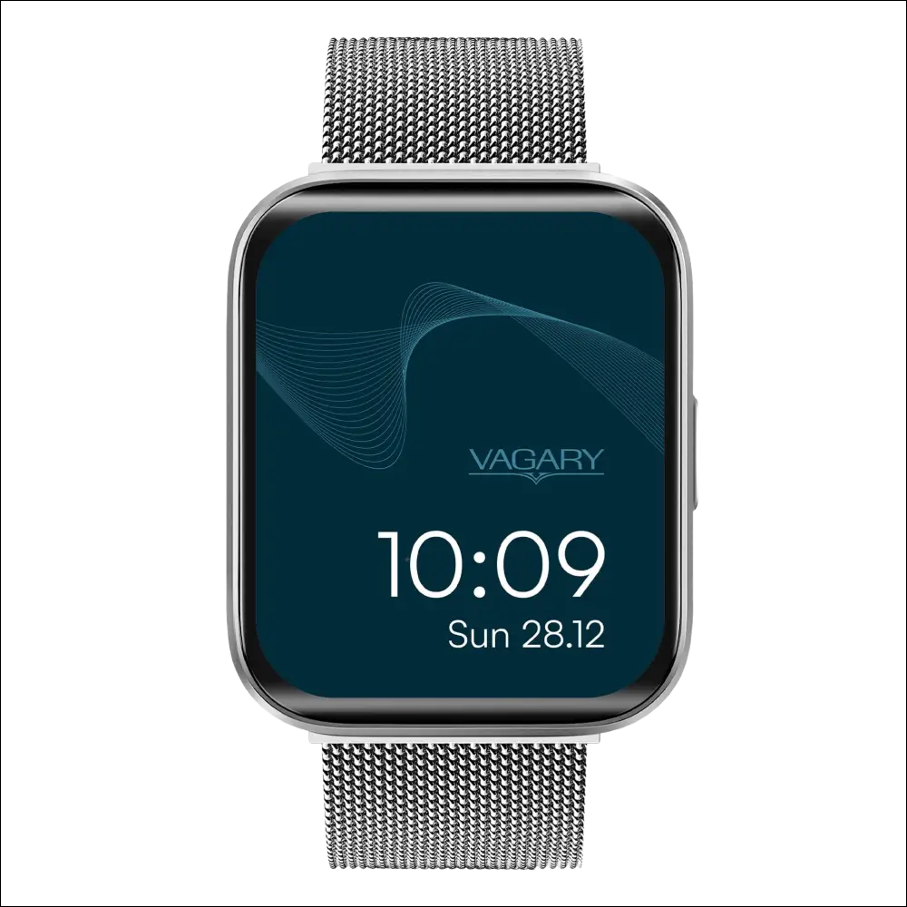 Smartwatch VAGARY Mesh Acciaio X03A-006VY con quadrante rettangolare teal