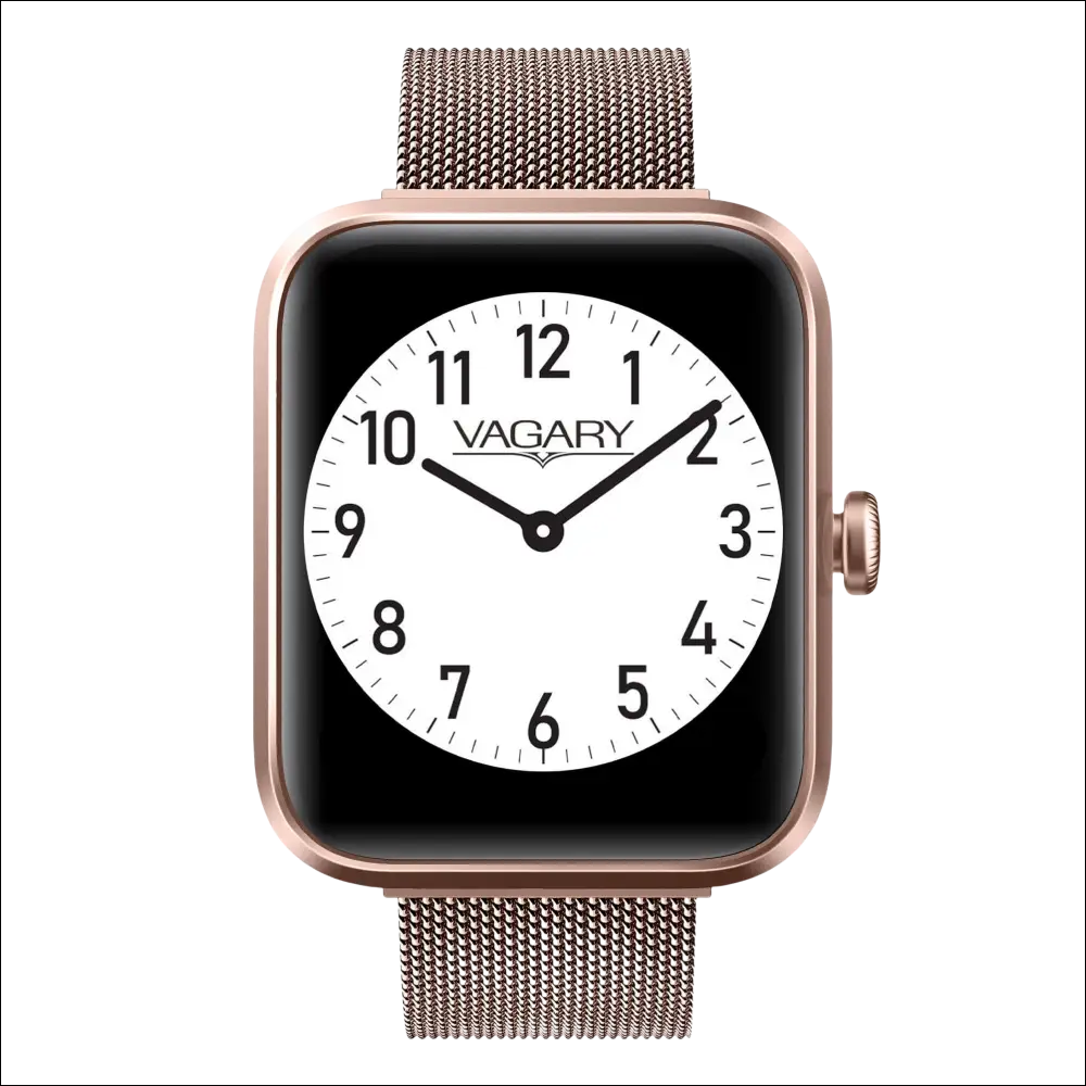 Orologio smartwatch Vagary Mesh oro rosé X02A-007VY con quadrante analogico