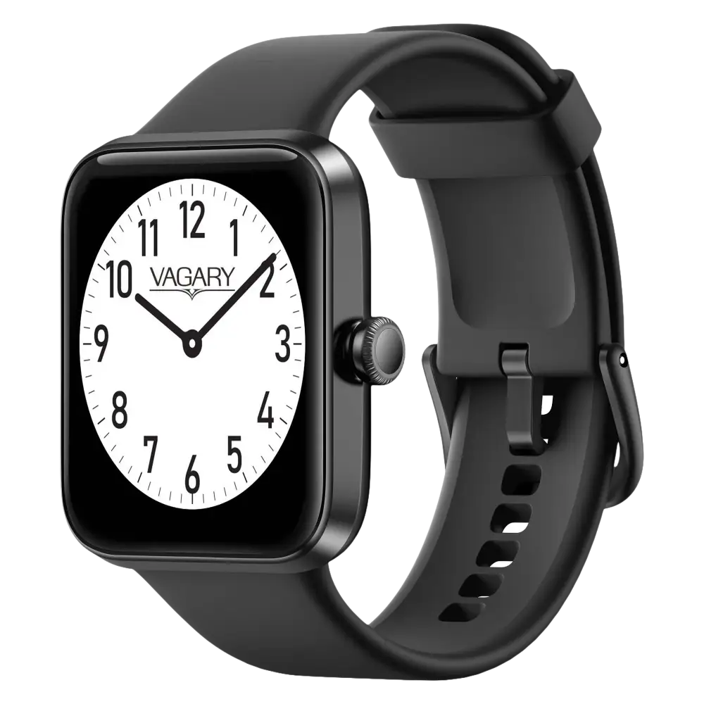 Smartwatch Nera con quadrante quadrato e orologio analogico bianco VAGARY Orologio da Polso Citizen Economico