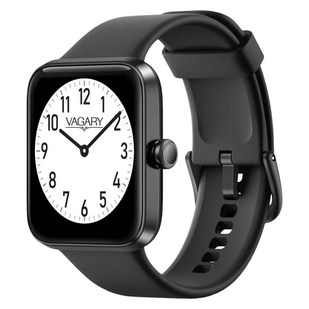 Smartwatch Nera con quadrante quadrato e orologio analogico bianco VAGARY Orologio da Polso Citizen Economico