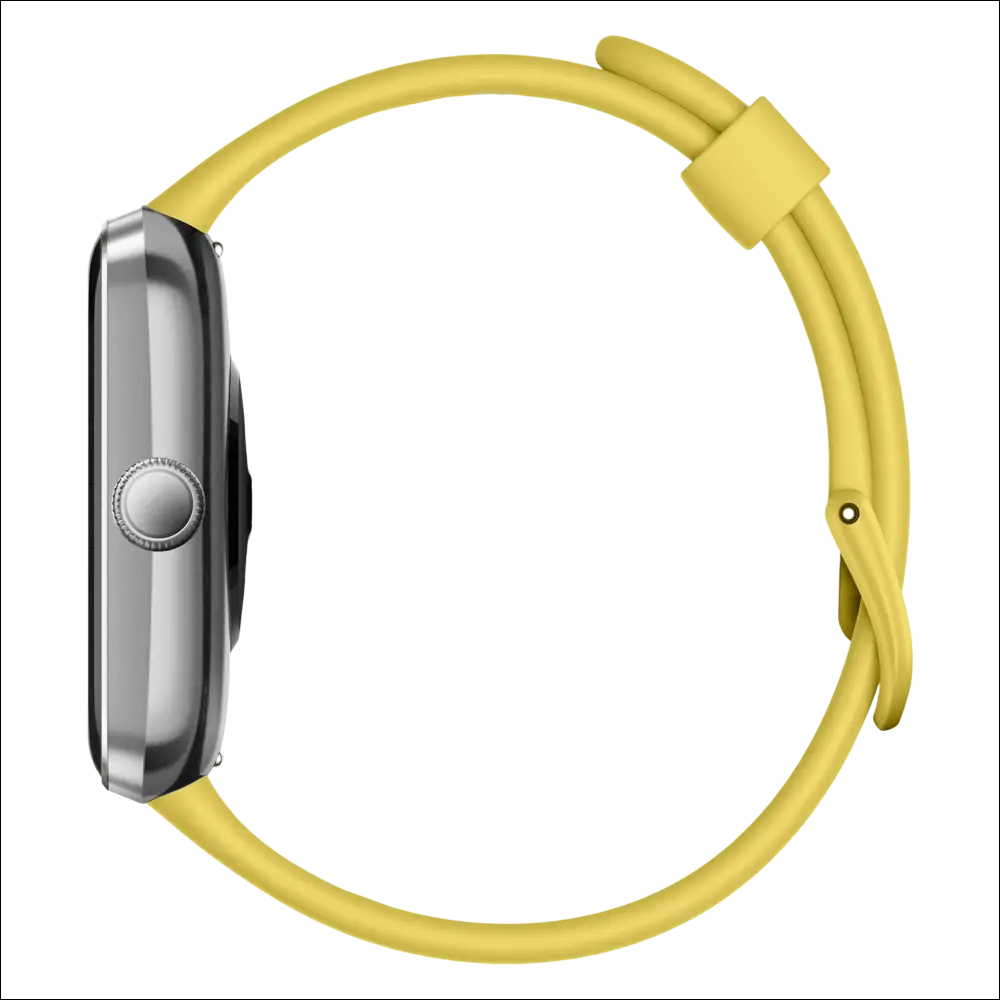 Cassa metallica silver con cinturino silicone giallo VAGARY Smartwatch X02A-004VY