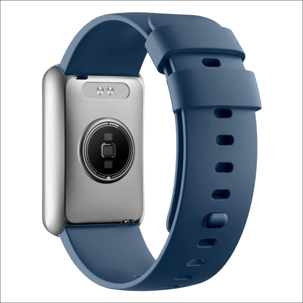 Orologio smartwatch VAGARY X05A-002VY argento con cinturino navy blu in silicone