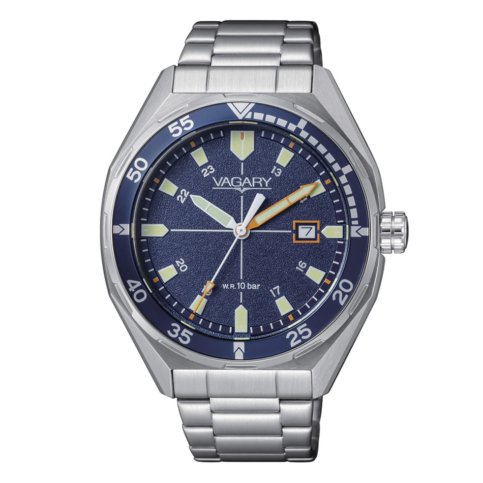 Orologio VAGARY uomo Aqua39 solo tempo IB9-417-71|bonini-gioielli
