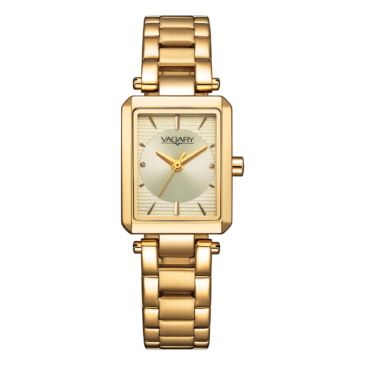 Orologio VAGARY donna rettangolare placcato oro Flair IK7-929-31|bonini-gioielli