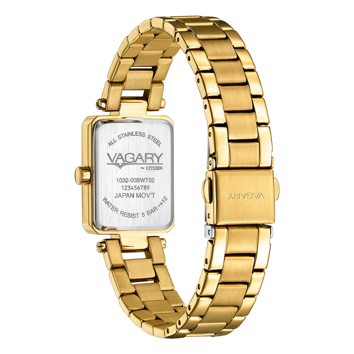 Orologio VAGARY donna rettangolare placcato oro Flair IK7-929-31|bonini-gioielli