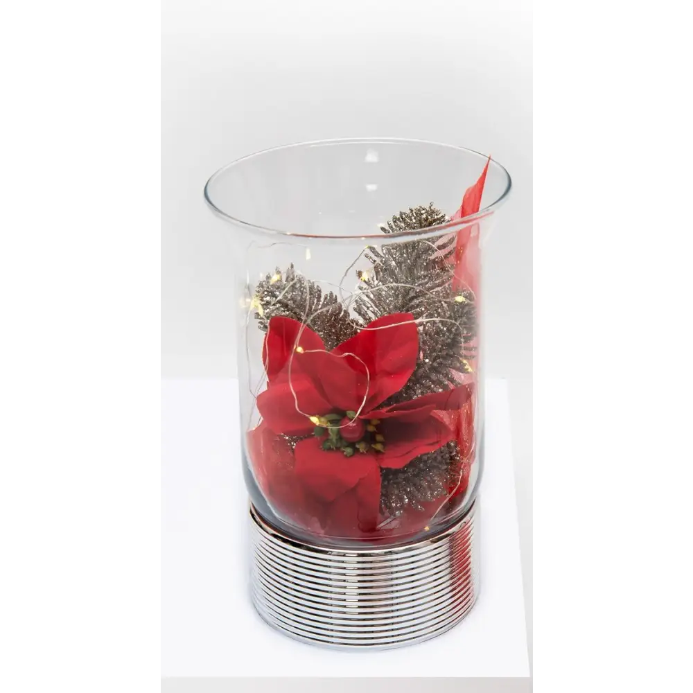 Vaso Natale fiore rosso SEQUENZE SQ2403/3R|bonini-gioielli