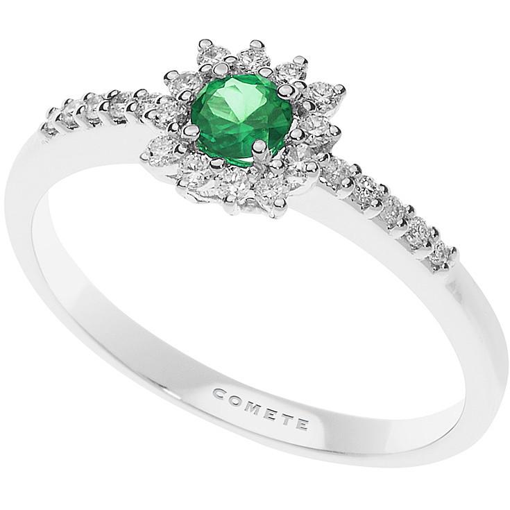 Anello COMETE Smeraldo e diamanti Contessa| bonini-gioielli