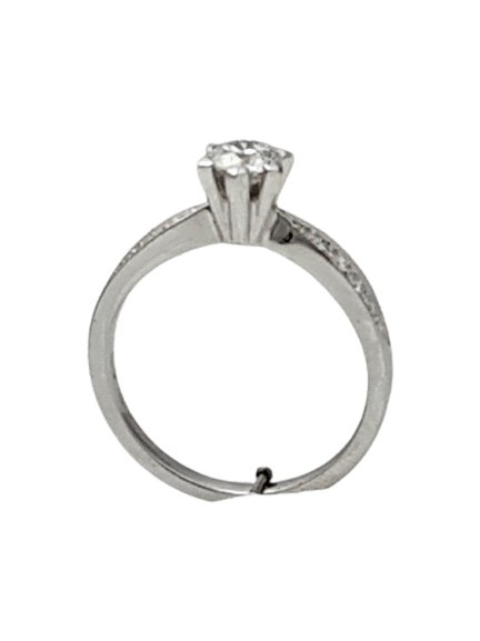 Anello di fidanzamento diamante ct 0,51+ct 0,11|bonini-gioielli