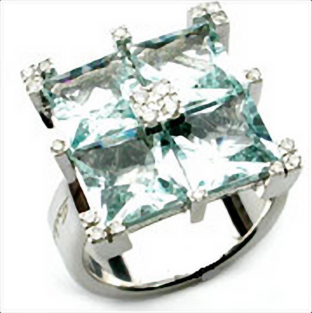 Anello Salvini oro bianco acquamarine diamanti QUARTER 20007266 - bonini-gioielli