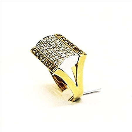 Anello oro giallo e diamanti bianchi e brown Salvini|bonini-gioielli