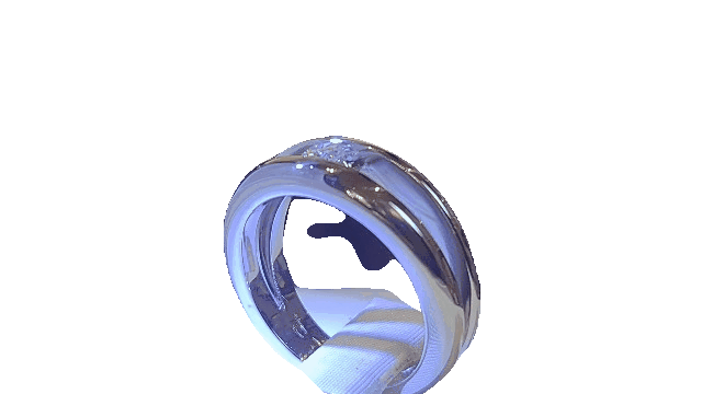 Anello platino con diamante solitario ct 0,16 UNOAERRE|bonini-gioielli