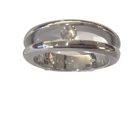 Anello platino con diamante solitario ct 0,16 UNOAERRE|bonini-gioielli