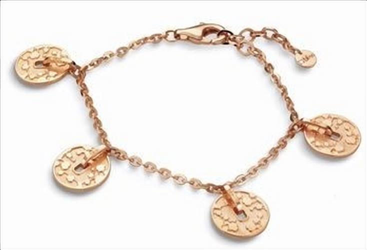 Bracciale BLISS bronzo dorato con charms 1221700 - bonini-gioielli
