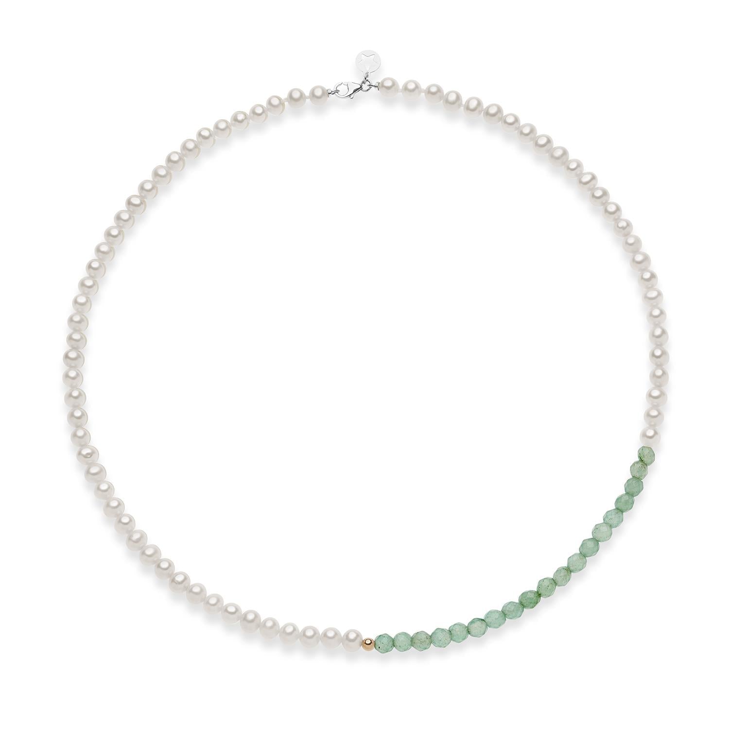 collana-parure-Bracciale  perle e avventurina BRQ 357 COMETE GIOIELLI|bonini-gioielli