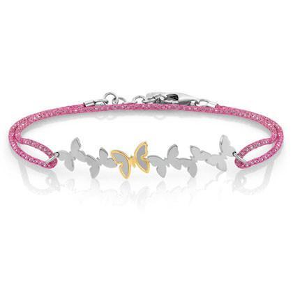 Bracciale NOMINATION colore rosa Butterfly 027309/009 - bonini-gioielli