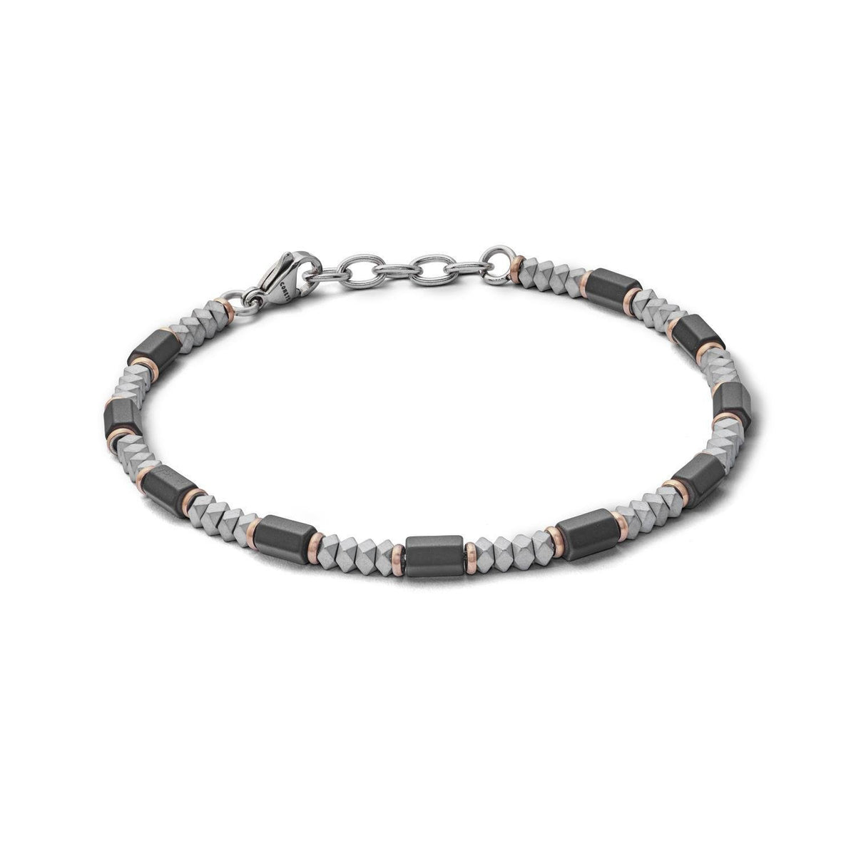 bracciale uomo comete acciaio ematite e PVD DISTRICT UBR 1017 - bonini-gioielli