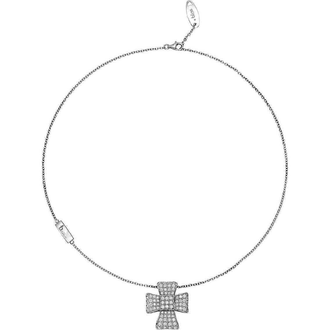 Collana BLISS argento con ciondolo croce di zirconi 20056730 - bonini-gioielli