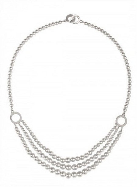 Collana BLISS tre fili perle argento Charleston 4001400 - bonini-gioielli