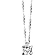 Collana COMETE GIOIELLI punto luce oro bianco diamante ct 0,22 GLB 1274 - bonini-gioielli