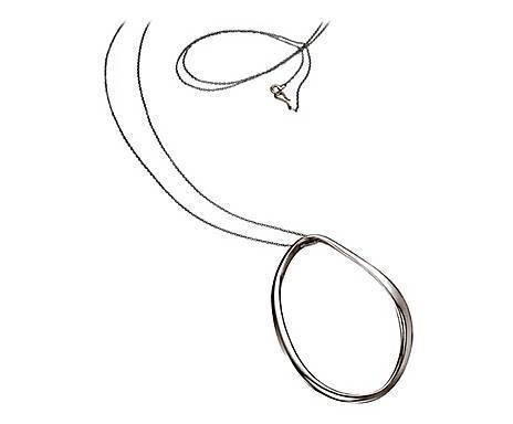 Collana lunga BREIL MILANO acciaio e argento Segno BJ0555 - bonini-gioielli