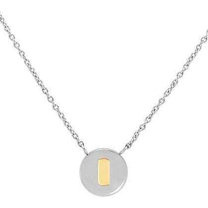 Collana NOMINATION in acciaio con lettera I in oro MyBonBons 065010/009 - bonini-gioielli