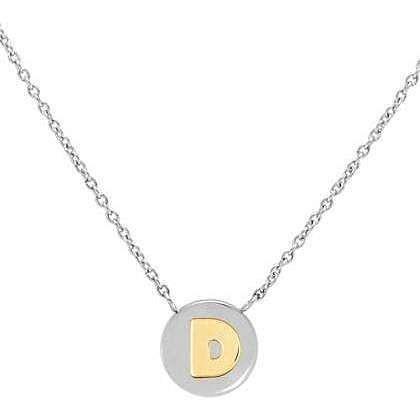 Collana NOMINATION in acciaio con lettera oro D MyBonBons 065010/004 - bonini-gioielli