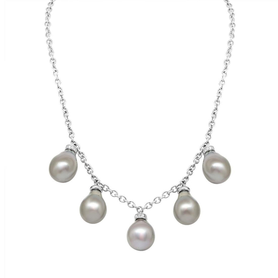 Collana perle Tahiti e oro bianco SALVINI Mambo|bonini-gioielli