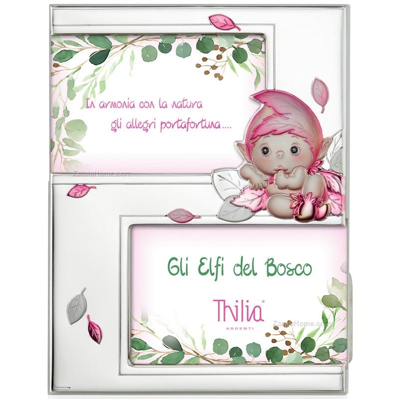 Cornice portafoto doppia Thilia Gli Elfi del Bosco 453179 - bonini-gioielli