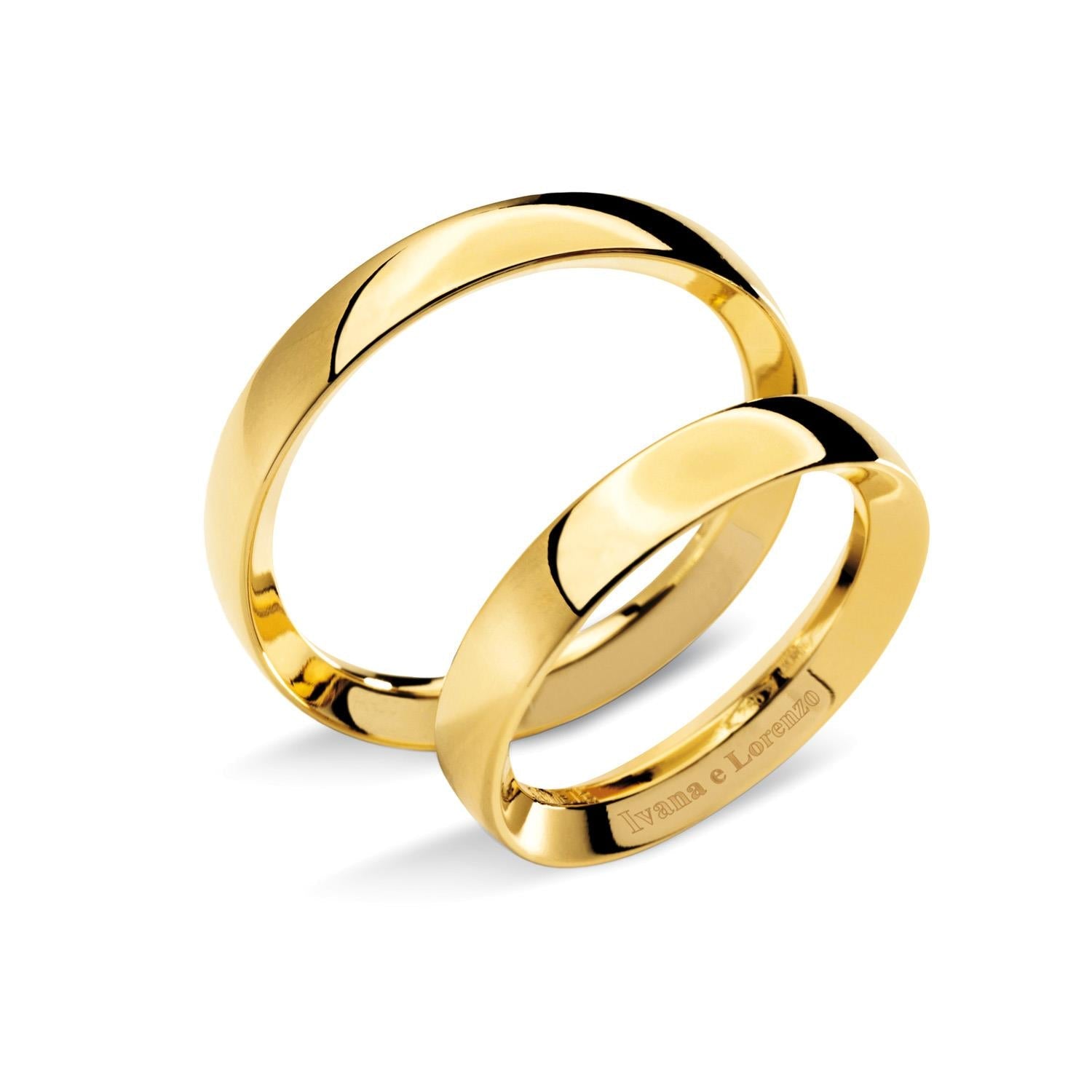 Fede oro giallo Ivana e Lorenzo ANB 715G COMETE|bonini-gioielli