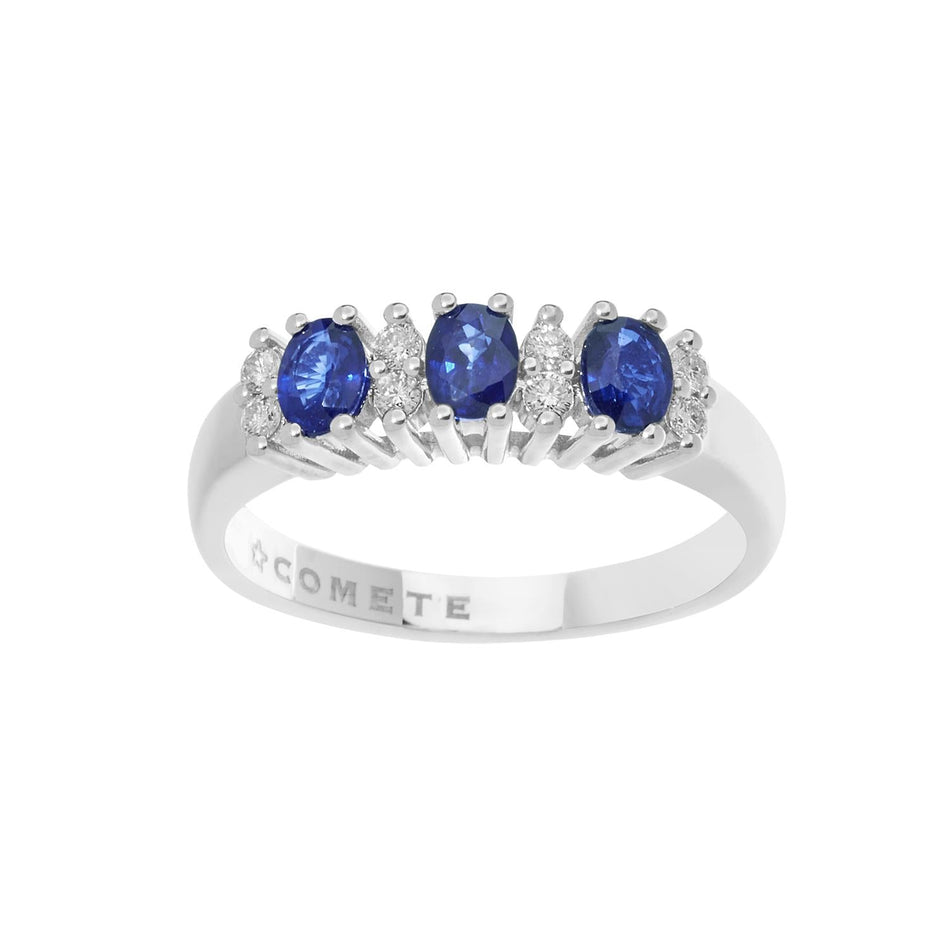 Fedina diamanti e zaffiri blu ANB 2559 Duchessa COMETE|bonini-gioielli