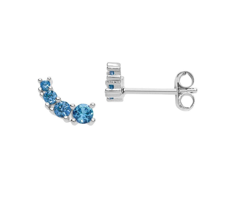 Orecchini COMETE argento Wedding, Romantica cristalli azzurri ORA 141 - bonini-gioielli