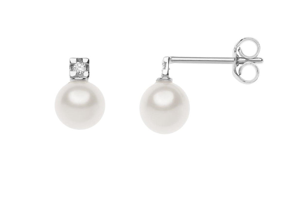 Orecchini perle coltivate e diamanti ORP 698 COMETE|bonini-gioielli