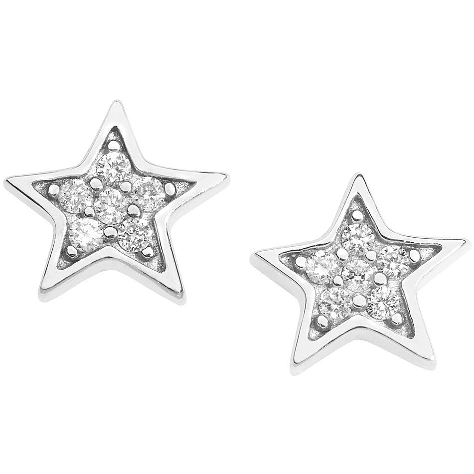 Orecchini stelle oro e diamanti COMETE ORB 920|bonini-gioielli