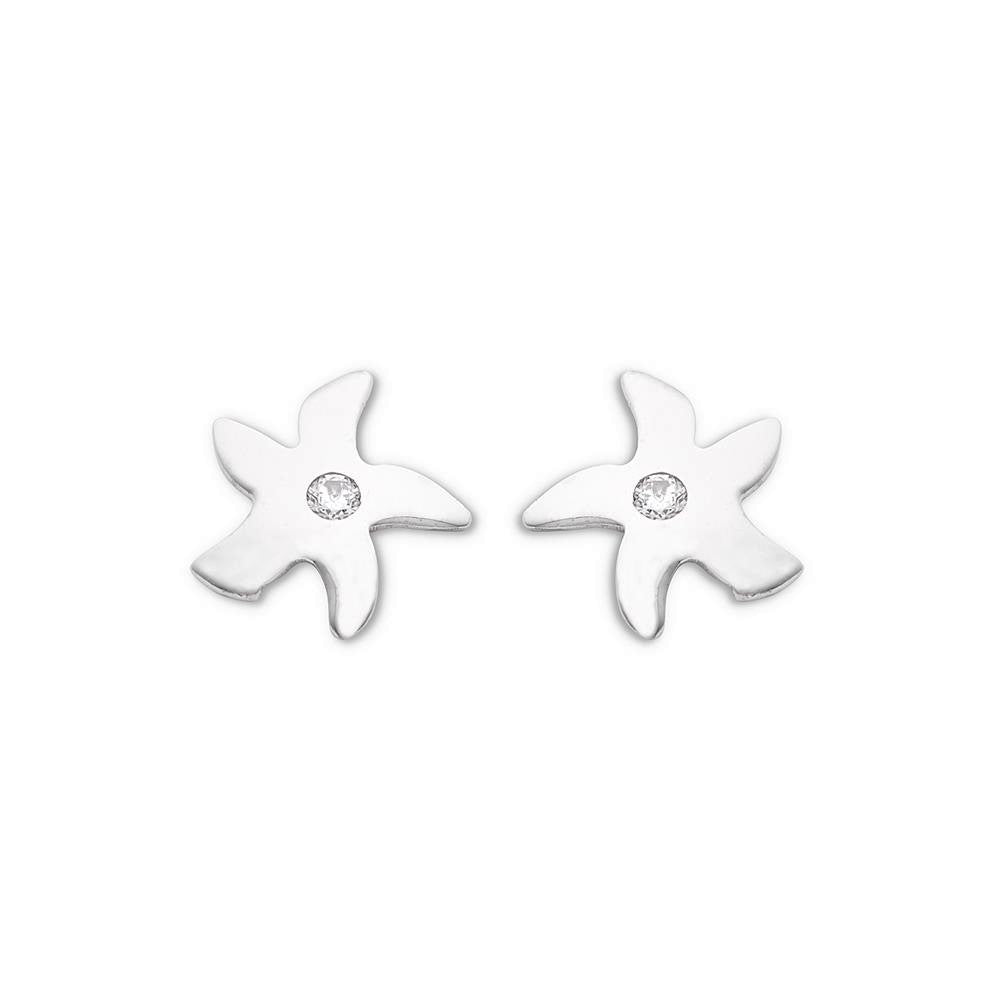 Orecchini oro stella marina e zircone AOZ 477 AMBROSIA|bonini-gioielli