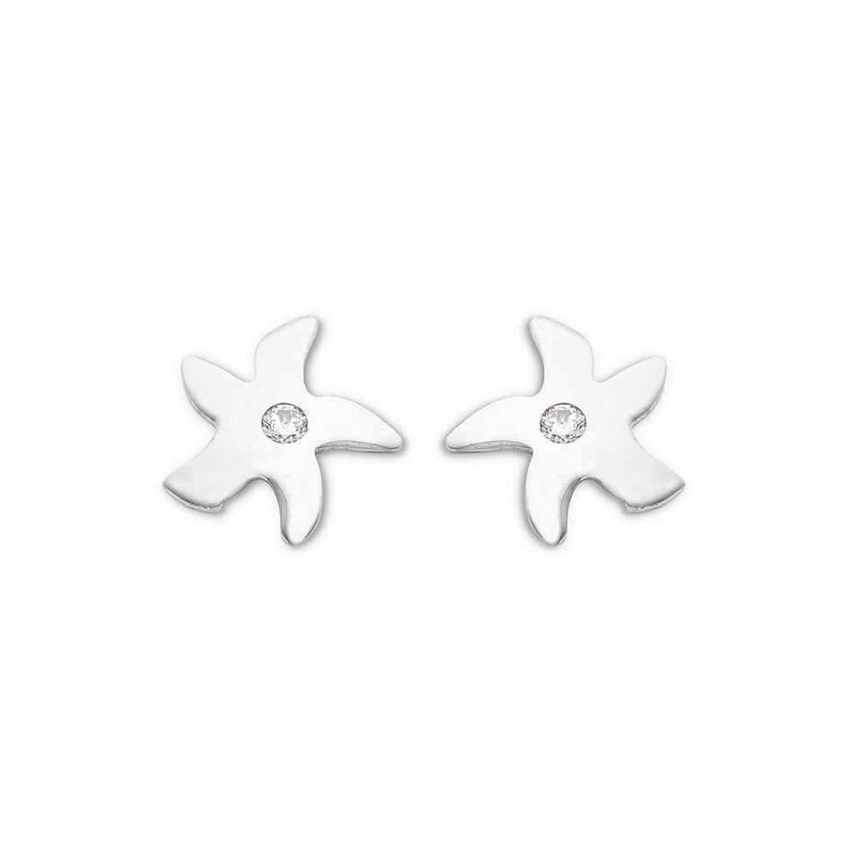Orecchini oro stella marina e zircone AOZ 477 AMBROSIA|bonini-gioielli