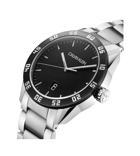 orologio Calvin Klein uomo COMPETE subacqueo acciaio K9R31C41 - bonini-gioielli