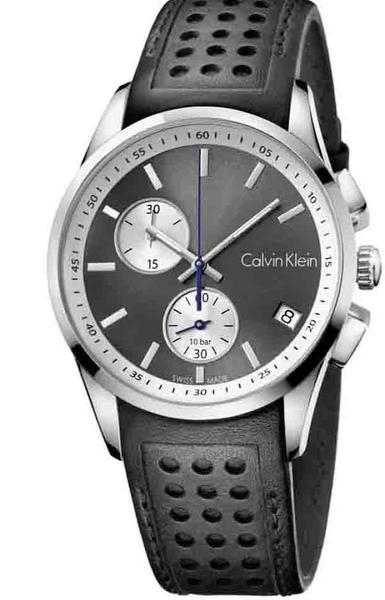 orologio Calvin Klein uomo Crono BOLD quadrante grigio K5A371C3 - bonini-gioielli