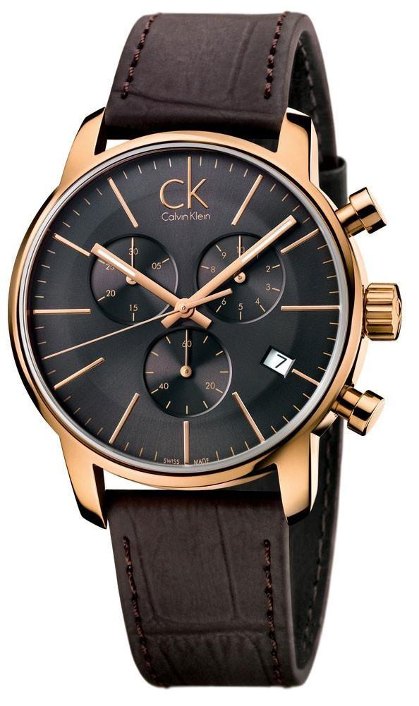 orologio Calvin Klein uomo Crono CITY laminato K2G276G3 - bonini-gioielli