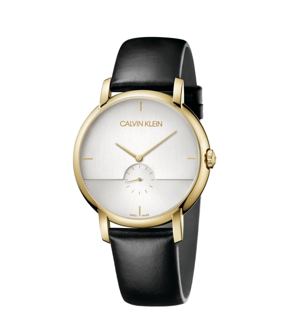orologio Calvin Klein uomo PVD giallo ESTABLISHED K9H2X5C6 - bonini-gioielli