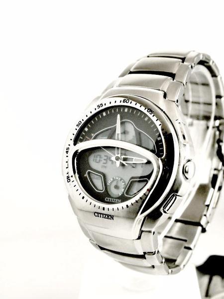 orologio CITIZEN uomo Anadigi Super Chrono Quartz acciaio JN6060-58E - bonini-gioielli
