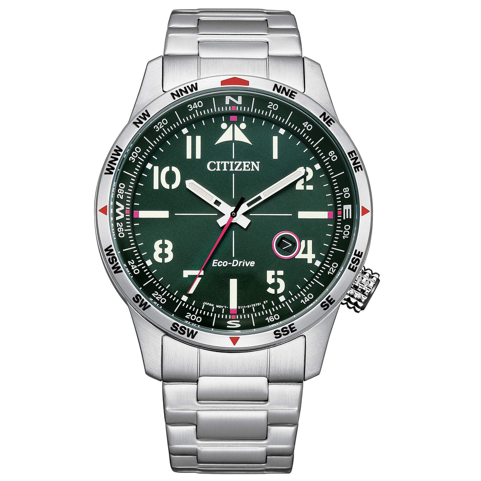 orologio CITIZEN uomo O.F. Collection 2022 Aviator BM7551-84X - bonini-gioielli