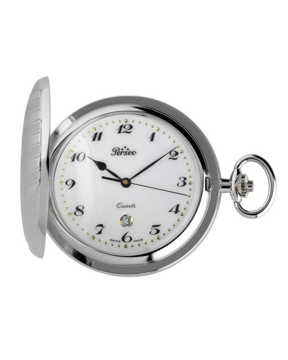 orologio tasca PERSEO cassa in metallo con coperchio ref. 90256PMET - bonini-gioielli