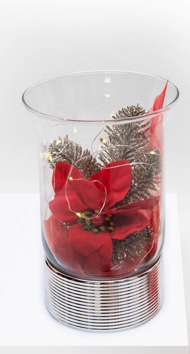Vaso Natale fiore rosso SEQUENZE SQ2403/3R|bonini-gioielli
