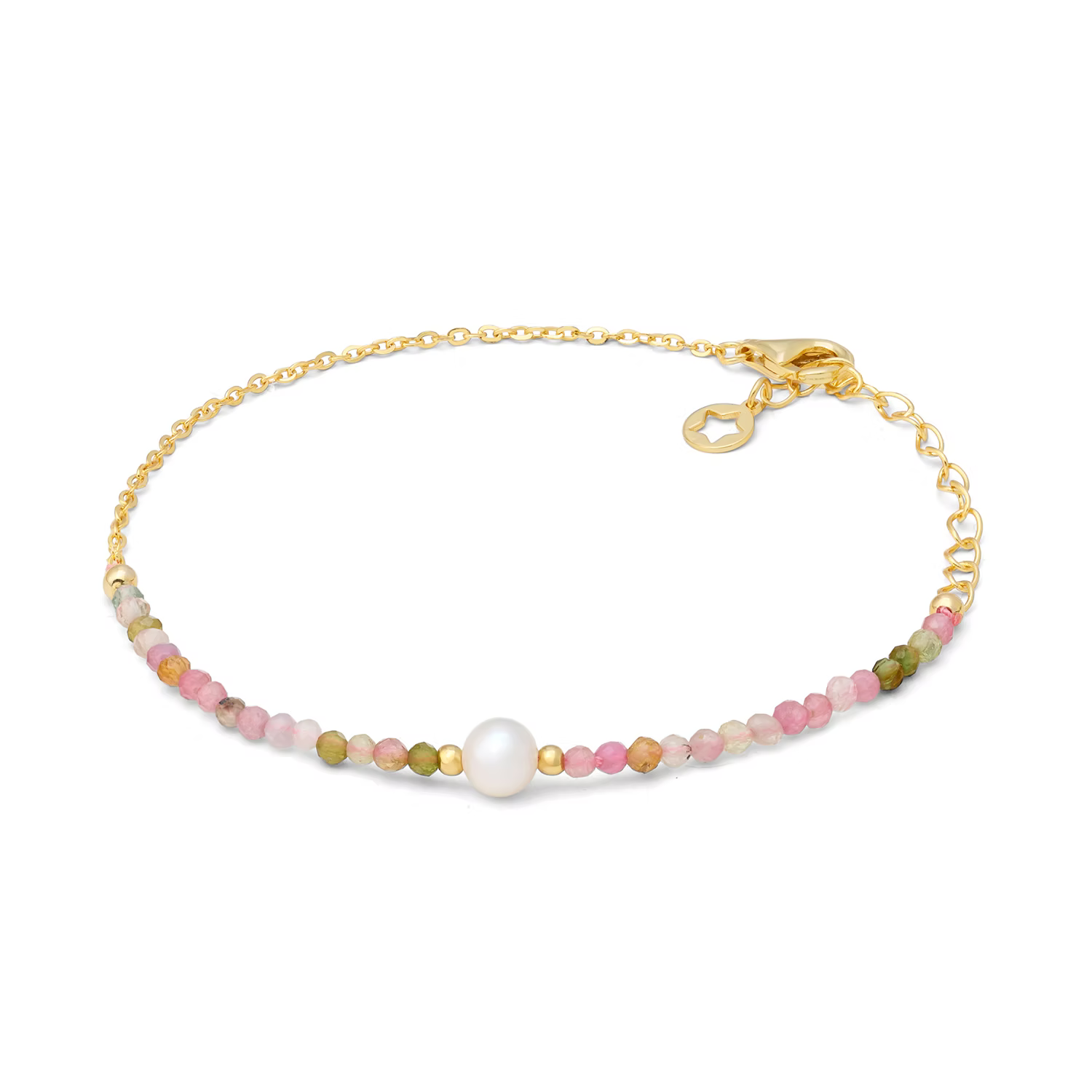 bracciale parure con Girocollo argento dorato, tormaline e perla Gift&Colour GLA 299 COMETE|bonini-gioielli